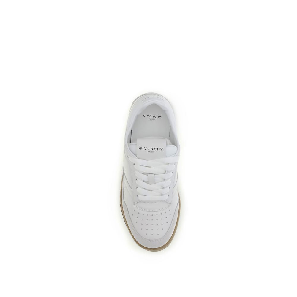 Givenchy White Calf Leather Bos Taurus Chunky Sneakers