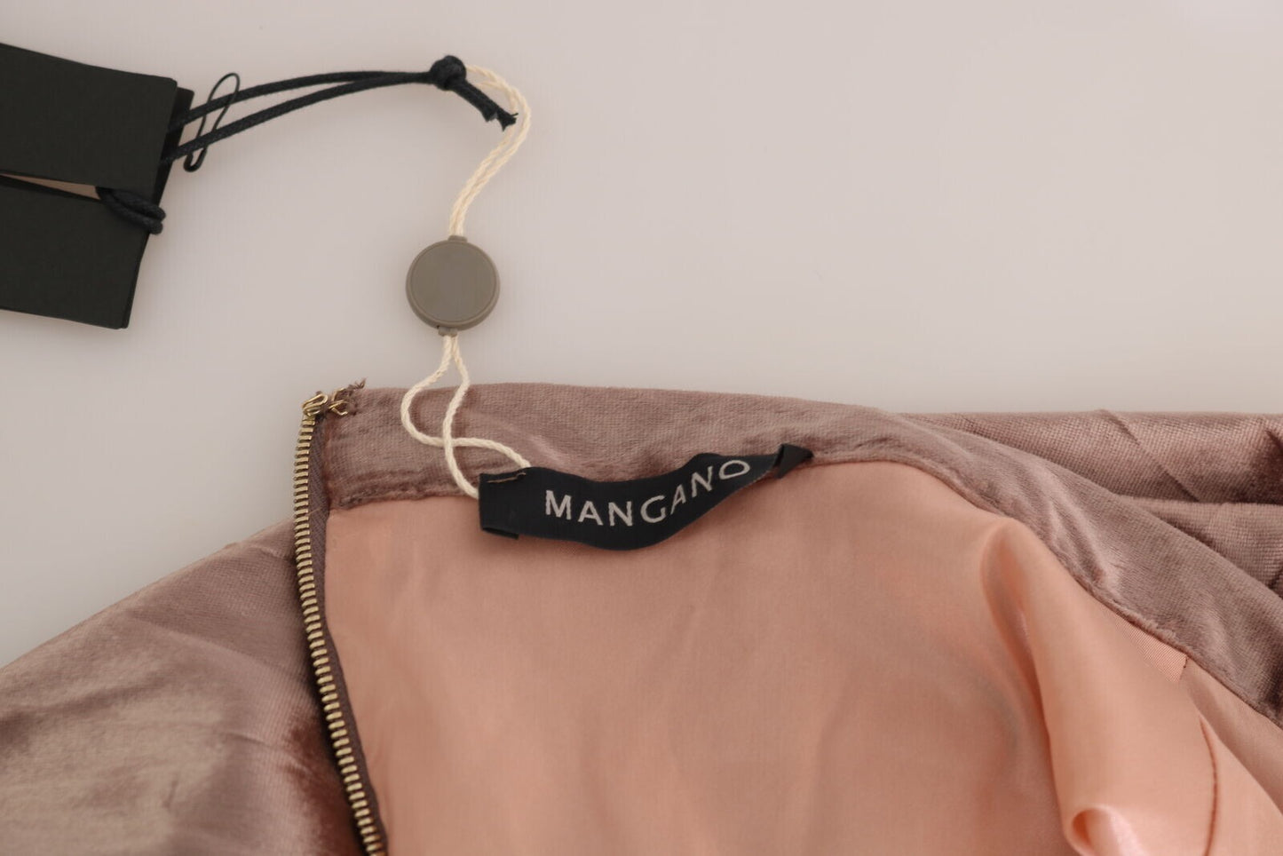 Mangano Chocolate Viscose High Waist A-line Maxi Skirt