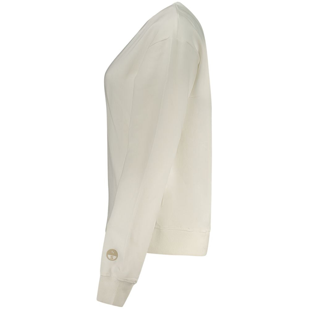 North Sails White Cotton Women's Sweatshirt