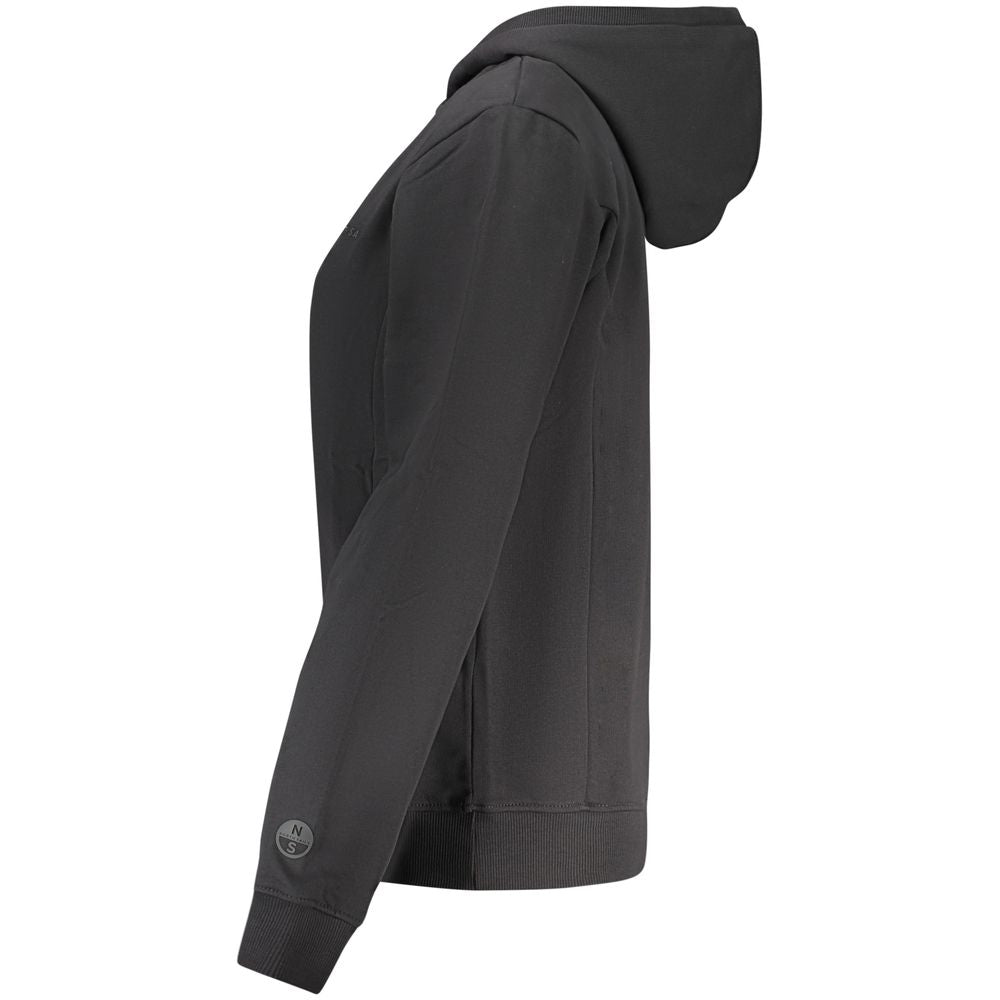North Sails Black Cotton Women Sweatshirt