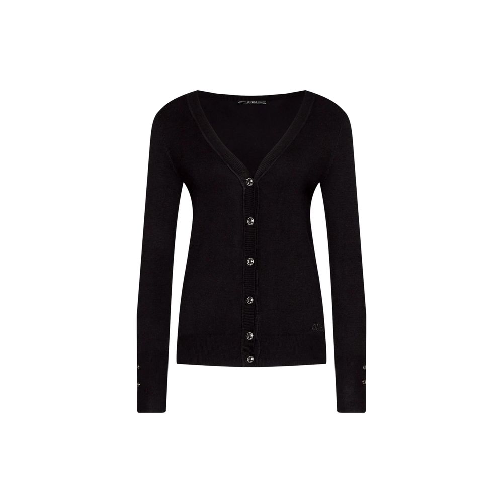 Guess Black Viscose Cardigan