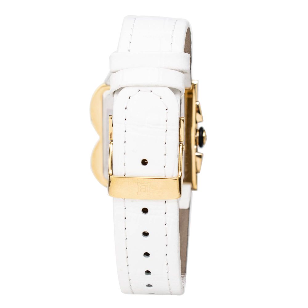 Laura Biagiotti White Leather Dress Watch