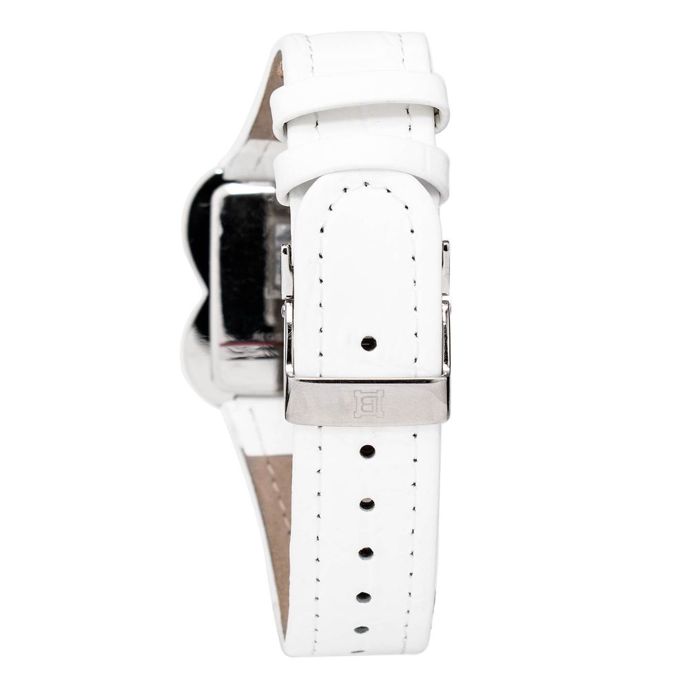 Laura Biagiotti White Leather Dress Watch