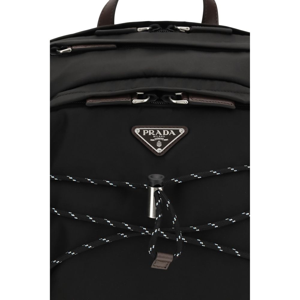 Prada Black Recycled Polyamide Backpack