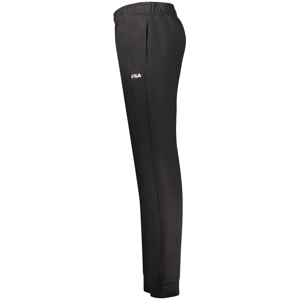 Fila Black Cotton Joggers (Workout Pants)