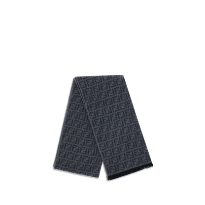 Fendi Bicolor Fleece Wool Scarf