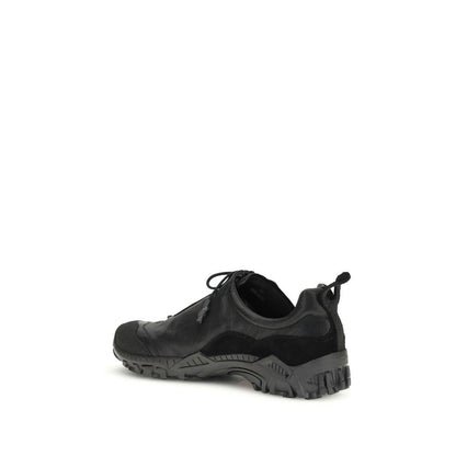 Our Legacy Black Calf Leather Bos Taurus Athletic Sneakers