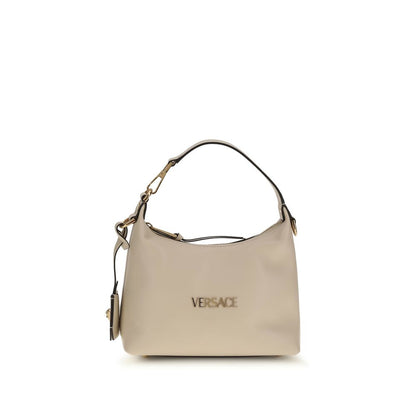 Versace Cream Calf Leather Bos Taurus Shoulder Bag