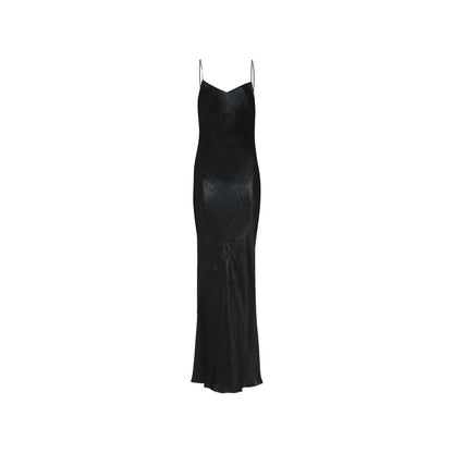 Saint Laurent Black Acetate Casual Dress