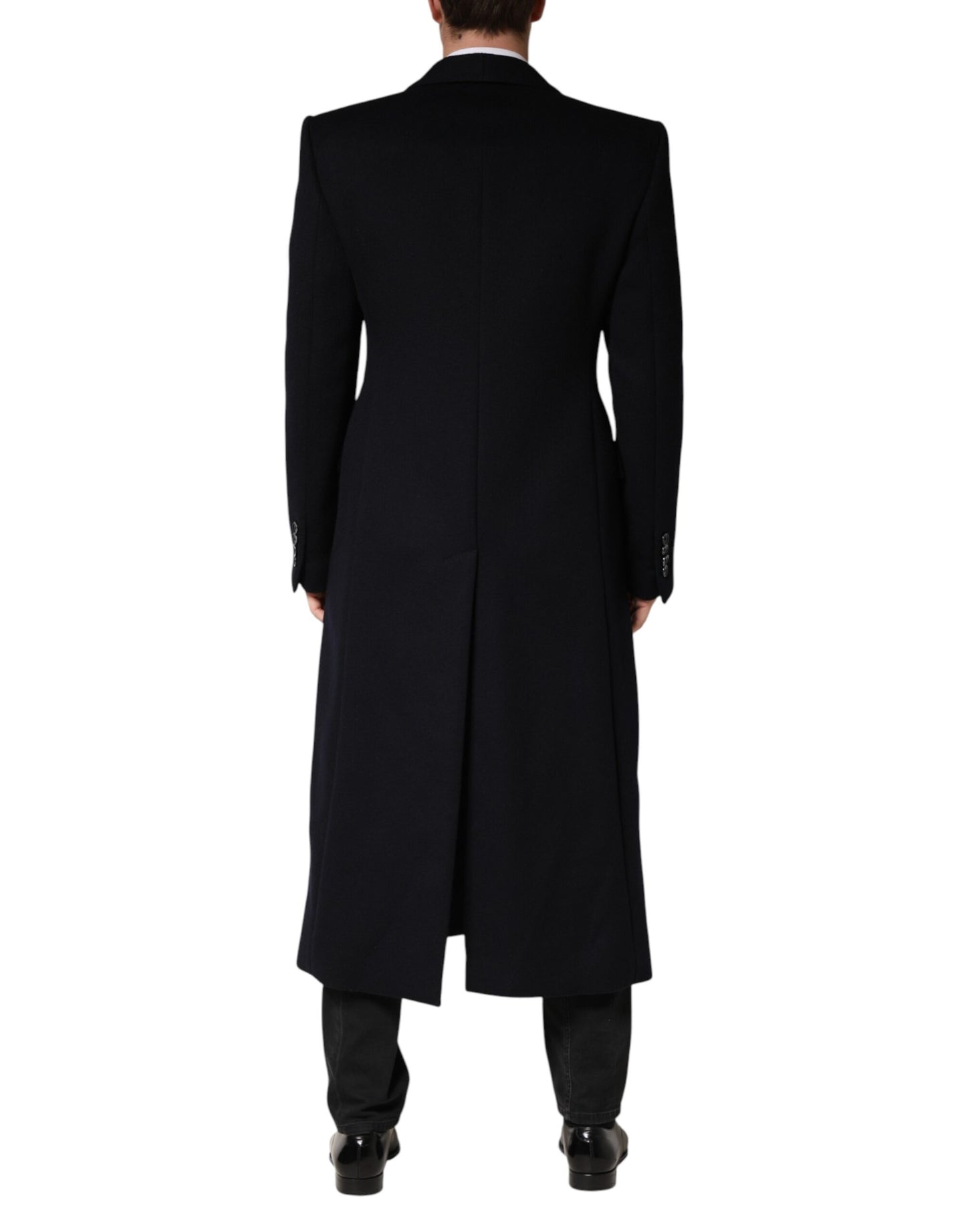 Dolce & Gabbana Black Single Breasted Trench Coat Jacket