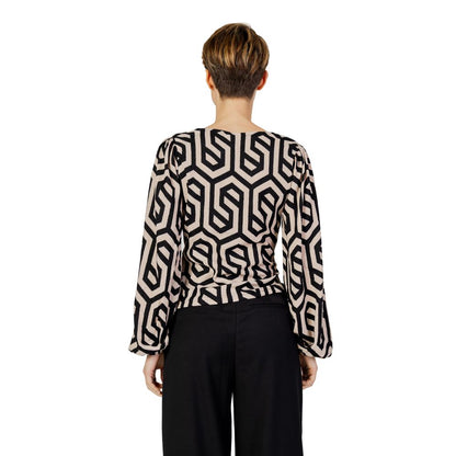 Jacqueline De Yong Beige Polyester Blouse