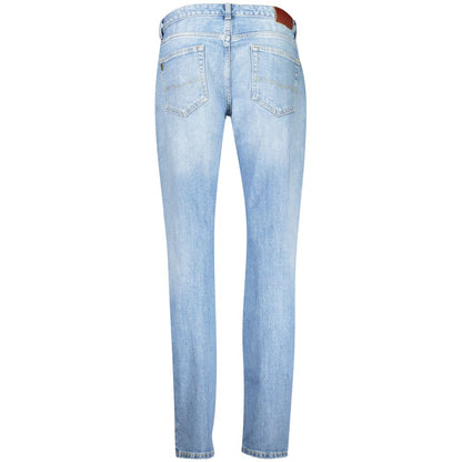 Pepe Jeans Blue Cotton Tapered Jeans