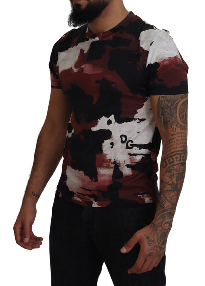 Dolce & Gabbana Multicolor Tie Dye Cotton Crew Neck T-shirt