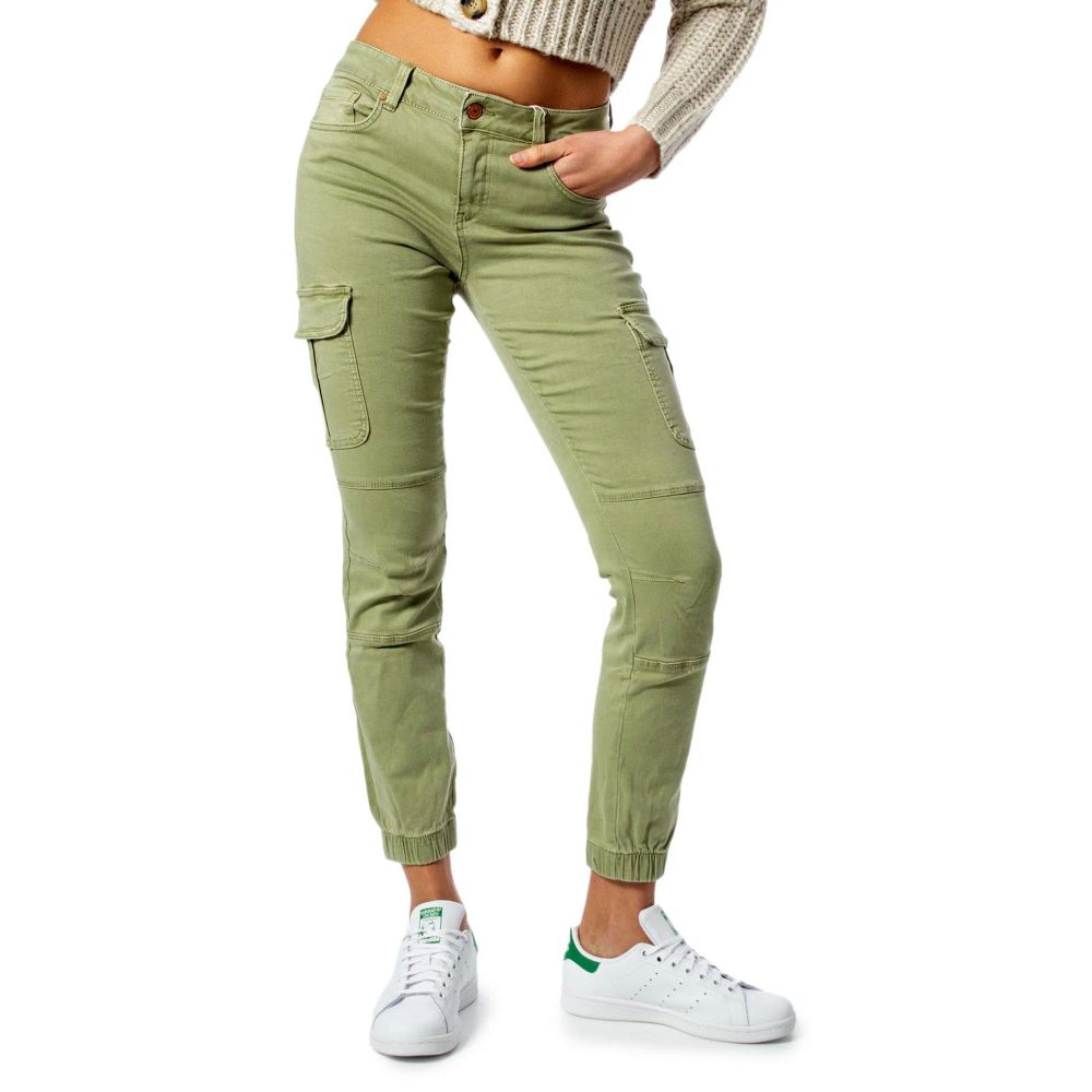 Only Bicolor Cotton Cargo Pants