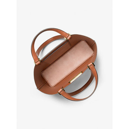 Michael Kors Brown Leather Tote Bag