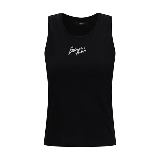 Balmain Black Cotton Top