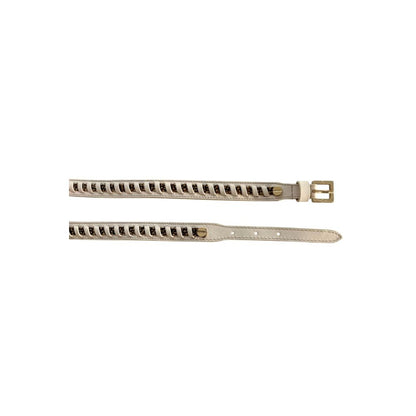 Borbonese White Leather Women's Belt