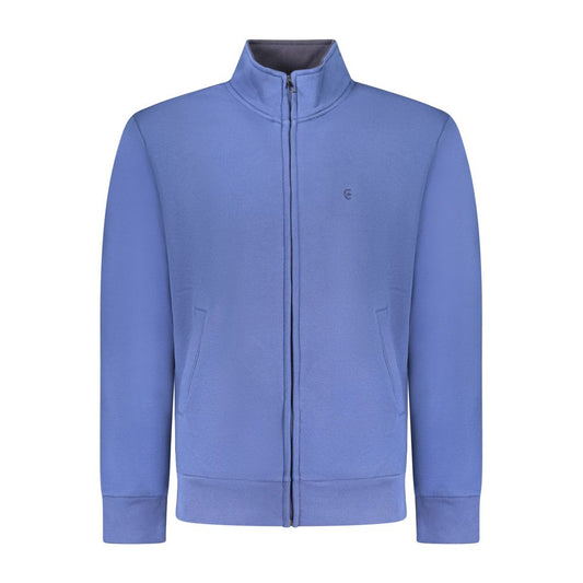 Coveri Moving Blu Cotton Men Sweatshirt