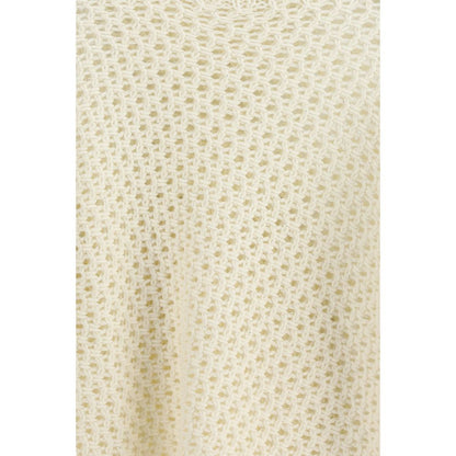Fabiana Filippi Cream Fleece Wool Sweatshirt