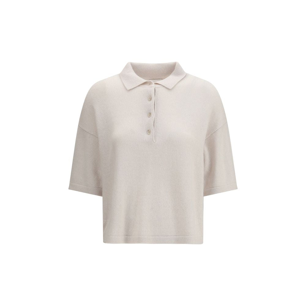 Allude Cream Cashmere Sweatshirt