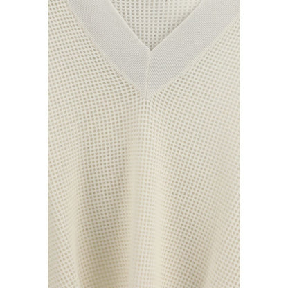 Brunello Cucinelli Cream Cashmere Cashmere Sweater