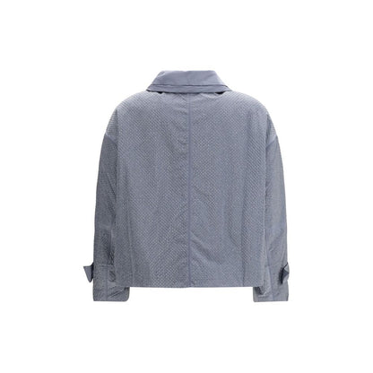 PINKO Light Blue Polyester Shell Jacket