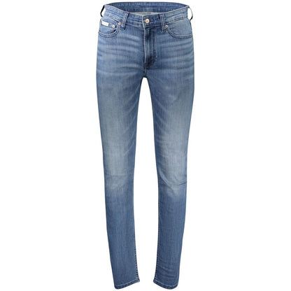 Calvin Klein Blue Cotton Slim Fit Jeans
