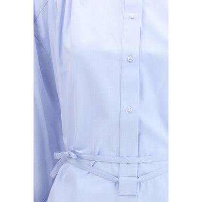 Loulou De Saison Light Blue Cotton Casual Dress