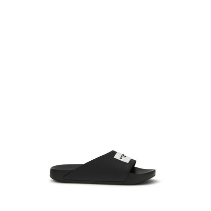 Givenchy Black Rubber Sandals