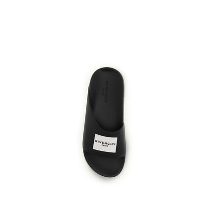 Givenchy Black Rubber Sandals
