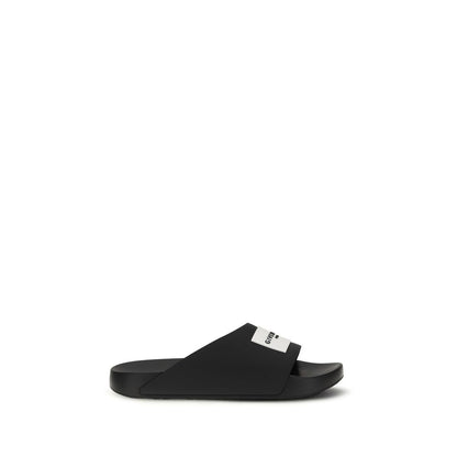 Givenchy Black Rubber Slippers