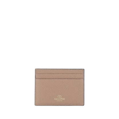 Valentino Garavani Pink Calf Leather Bos Taurus Wallet
