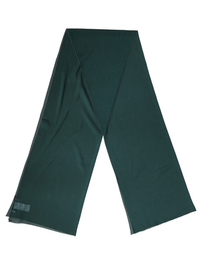 Dolce & Gabbana Dark Green Silk Neck Wrap Shawl Stole 200cm x 64c Scarf