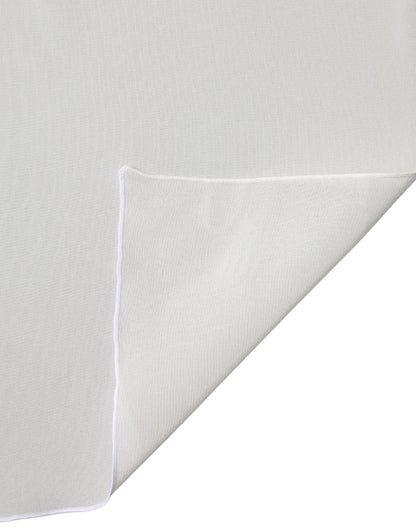 Dolce & Gabbana Off White Silk Neck Wrap Shawl Stole 200cm x 64cm Scarf