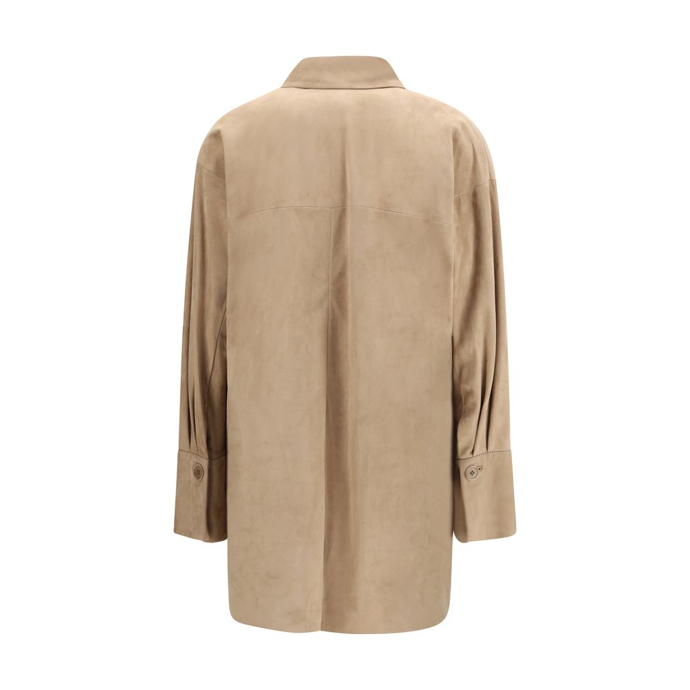 Salvatore Santoro Beige Lamb Ovis Aries Aries Shirt