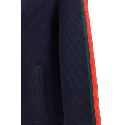 Gucci Blue Wool Trench Coat