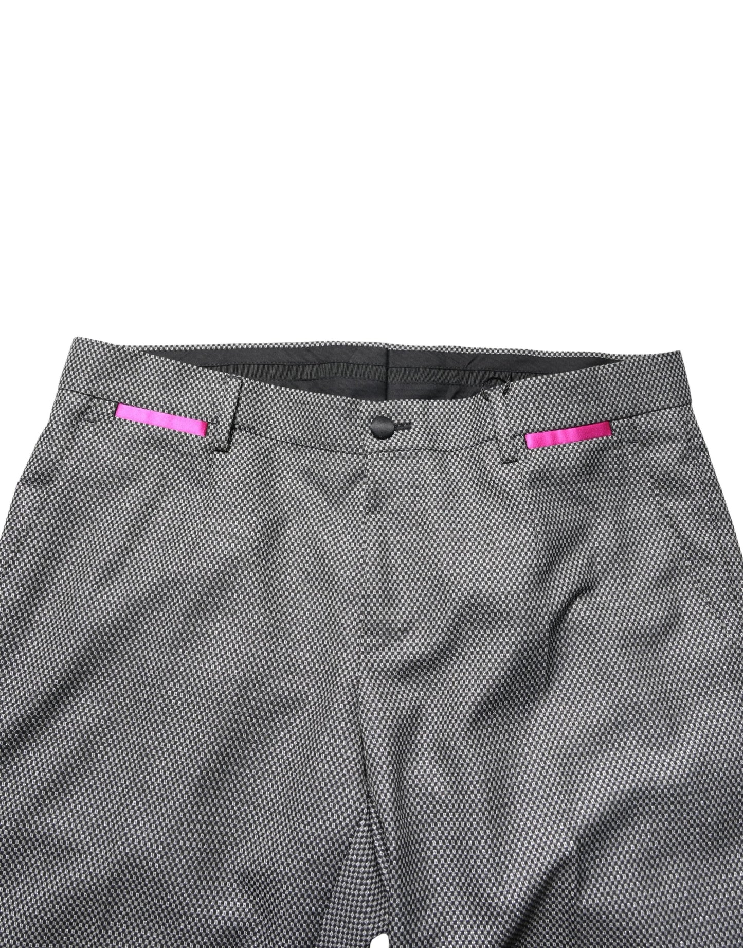 Dolce & Gabbana Gray Viscose Skinny Men Dress Trouser Pants