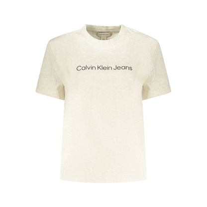 Calvin Klein Beige Cotton Womens T-Shirt