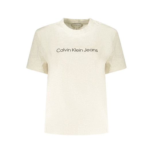 Calvin Klein Beige Cotton Womens T-Shirt