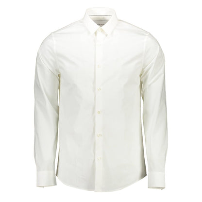 Calvin Klein Bianco Cotton Men Shirt