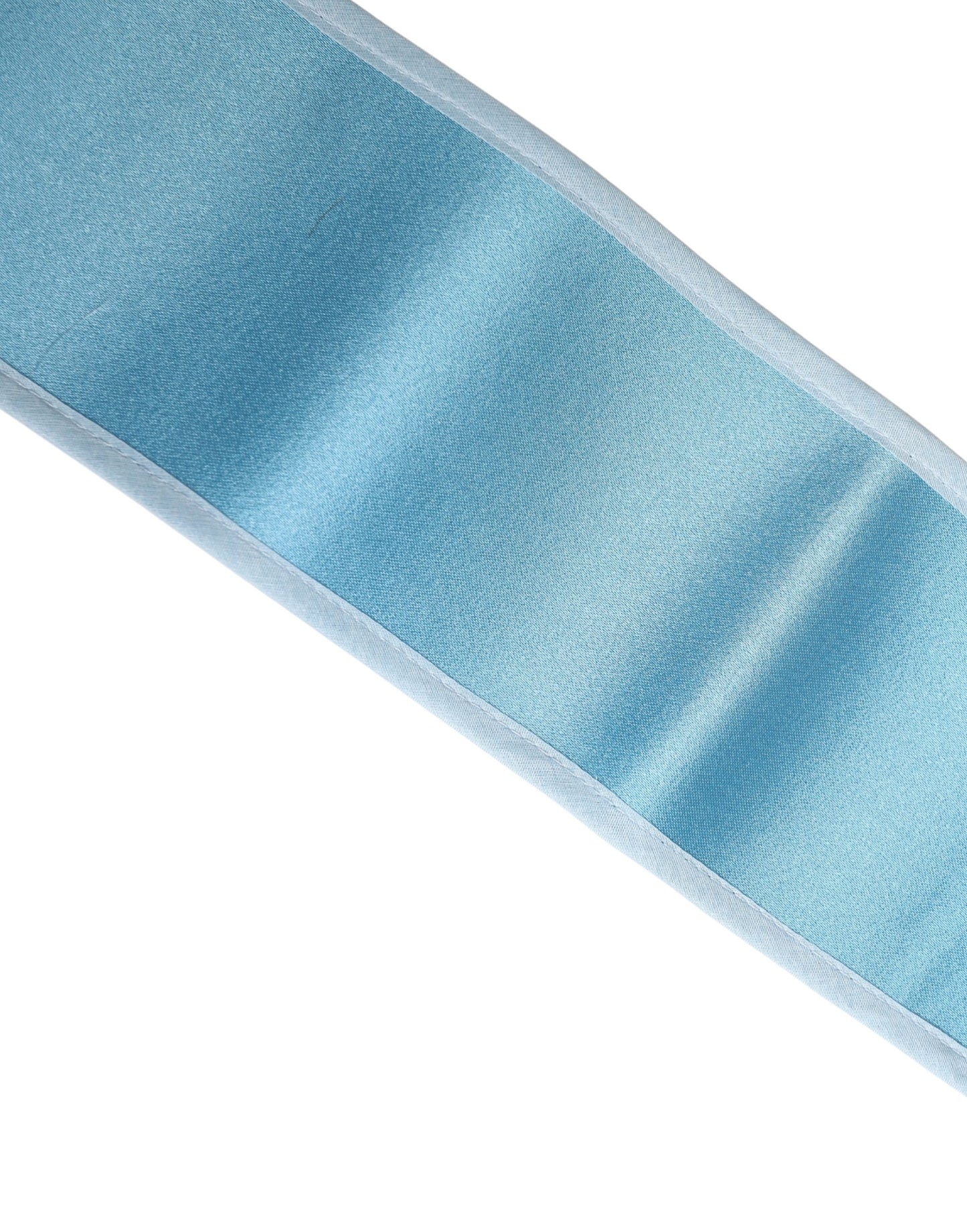 Dolce & Gabbana Light Blue Silk Satin Waist Women Cintura Belt