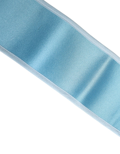 Dolce & Gabbana Light Blue Silk Satin Waist Women Cintura Belt