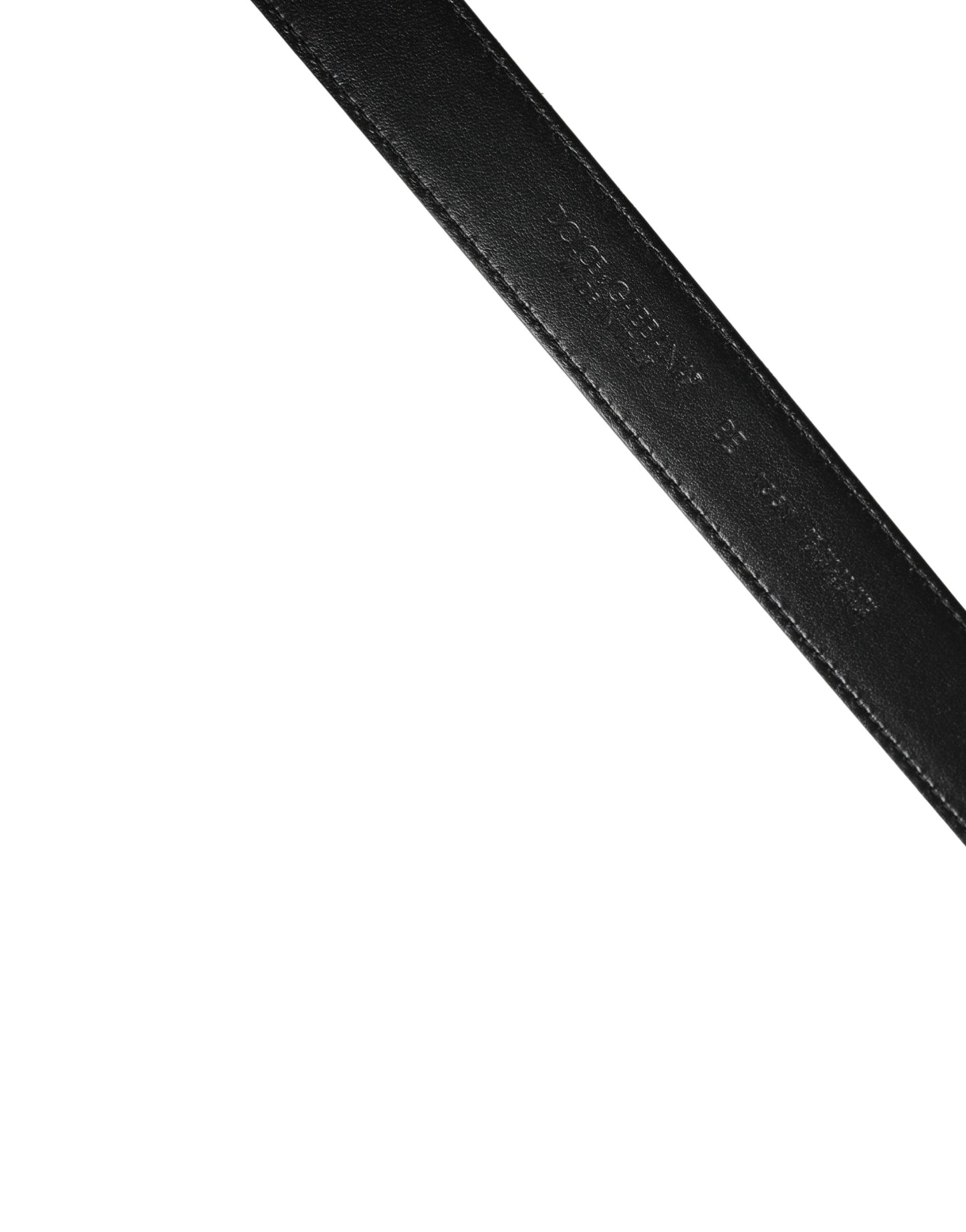 Dolce & Gabbana Brown Calf Fur Leopard Metal Buckle Belt