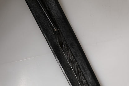 PLEIN SUD Black Leather Gold Metal Buckle Waist Women Belt