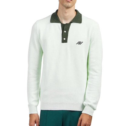 Autry Bicolor Cotton Polo Shirt