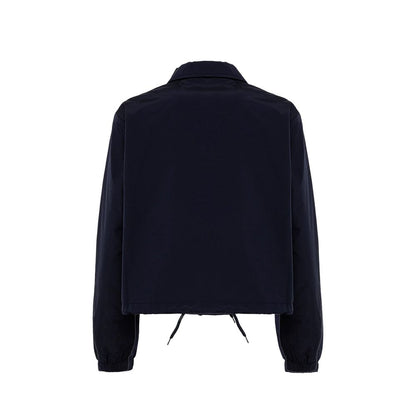 Autry Blue Polyester Full-Length Jacket