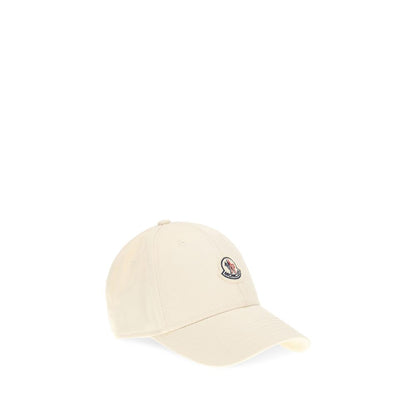 Moncler Beige Cotton Cap (Baseball Hat)