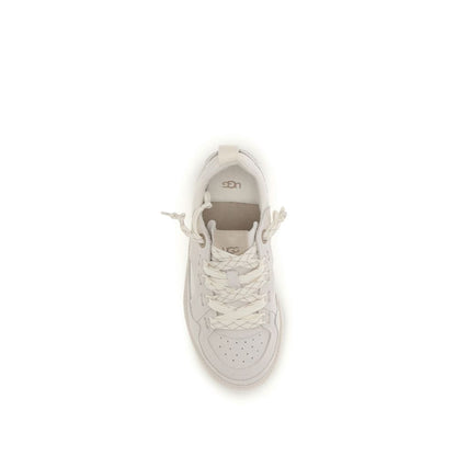 UGG Purple Calf Leather Bos Taurus Low Top Sneakers