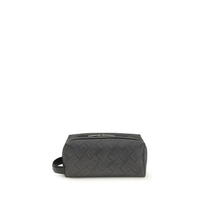 Ferragamo Black Calf Leather Bos Taurus Handbag
