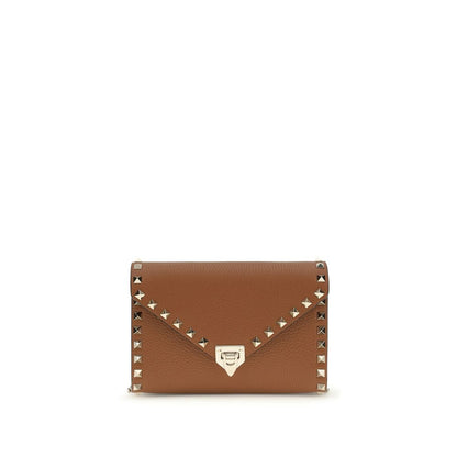Valentino Garavani Bicolor Calf Leather Bos Taurus Wallet